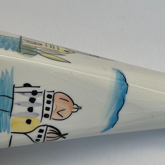 Oneida Fiest Italia Oil Container Cruet Rome Village River with Cap 9" Tall - Picture 12 of 14